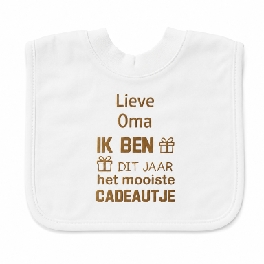 Baby Slabbetje met tekst 